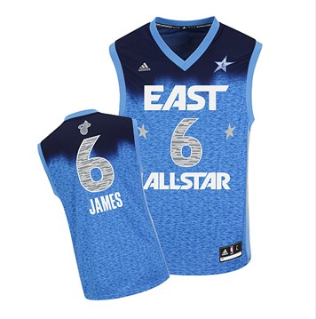 Fashion NBA All-Star 2012 LeBron James Miami Heat Basketball Adidas Jersey
